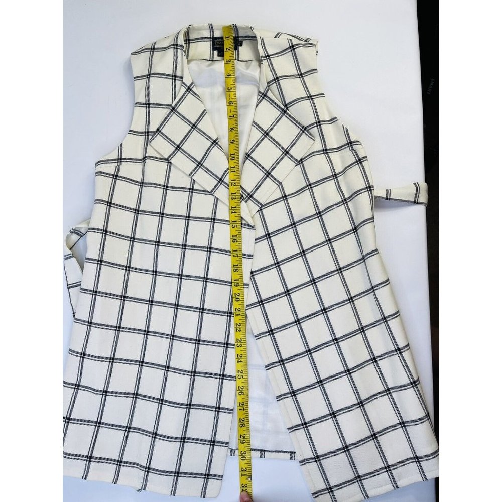 Pendleton Wool Darcy Windowpane Plaid Sleeveless … - image 5